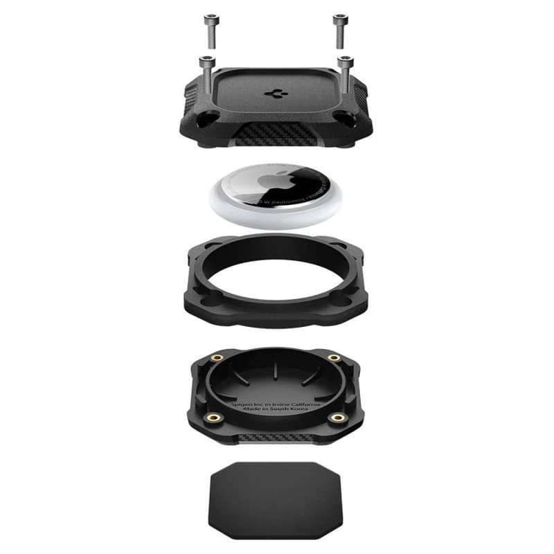 Spigen Tough Armor 4-Pack - Case for Apple AirTag 1 / 2 (Black) (4 pcs) 6