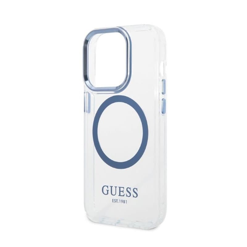 Guess Metal Outline MagSafe - Case for iPhone 14 Pro (Clear) 6