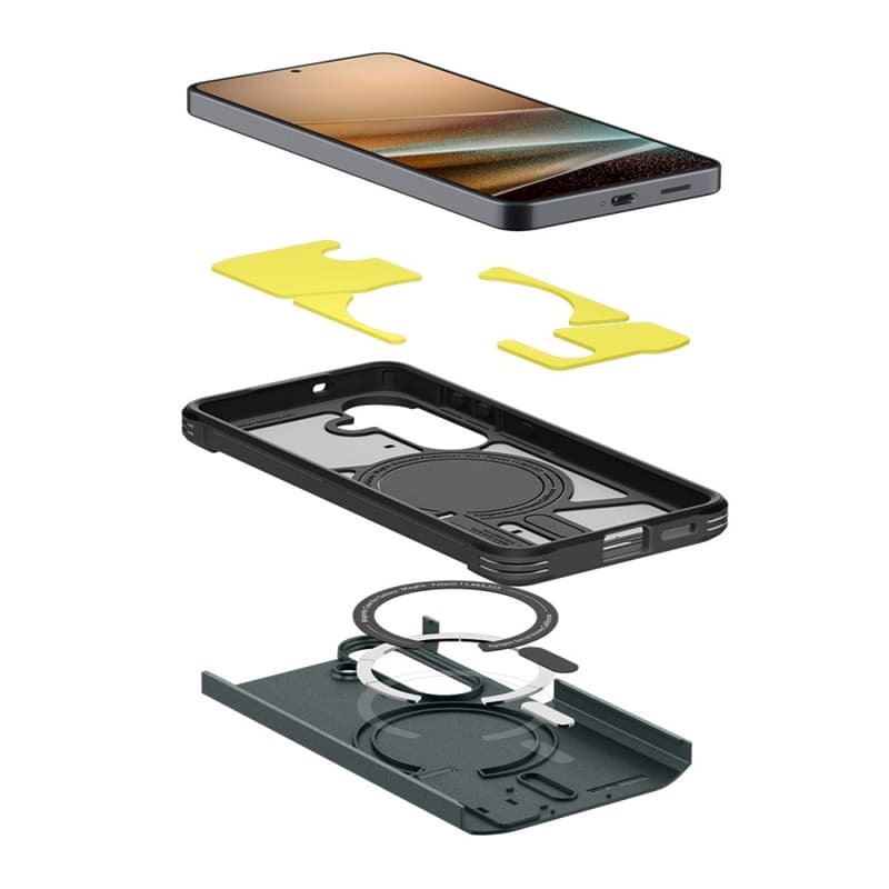 Spigen Tough Armor MagSafe - Case for Samsung Galaxy S26 (Abyss Green) 6