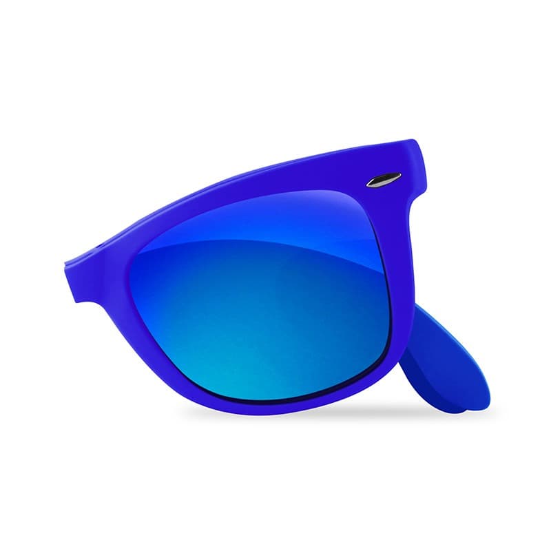 PURO Sunny Kit - Case set for iPhone SE (2022/2020) / 8/7 + foldable sunglasses (blue) 4