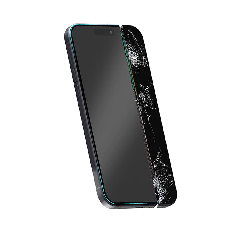 Crong 7D Nano Flexible Glass - Unbreakable 9H hybrid glass for the entire iPhone 14 Pro Max screen