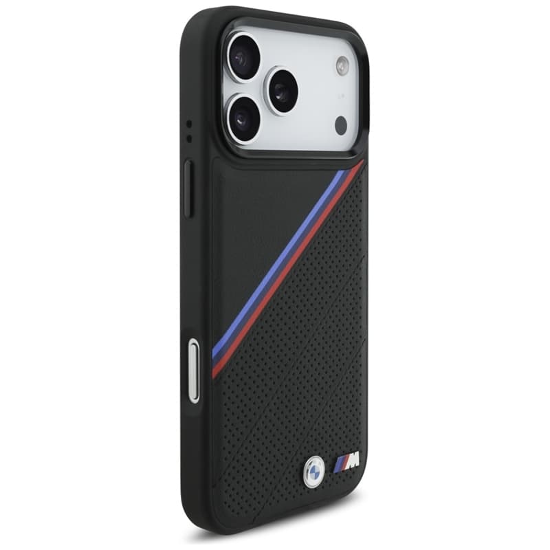 BMW M Tricolor Metal Logo MagSafe - iPhone 17 Pro Max Case (Black) 4