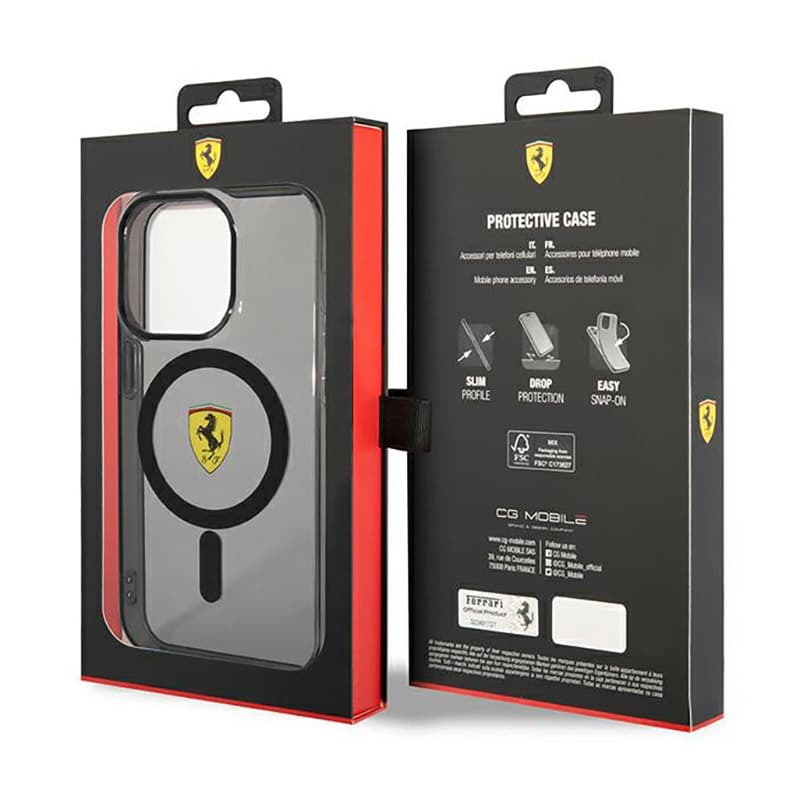 Ferrari Translucent MagSafe - Case for iPhone 14 Pro (Black) 8