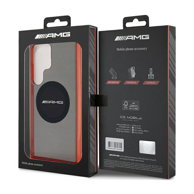 AMG Transparent Bicolor MagSafe - Case for Samsung Galaxy S24 Ultra (black) 8