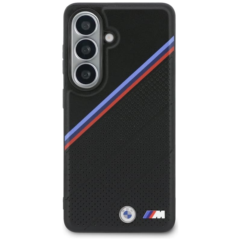 BMW Tricolor Metal Logo MagSafe - Samsung Galaxy S26 Case (Black) 3