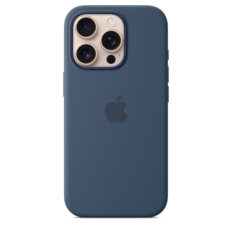 Apple Silicone Case – Silicone Case with MagSafe for iPhone 16 Pro (Denim) 2