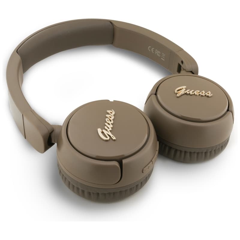 Guess Metal Logo Script - Wireless Over-Ear Headphones Bluetooth V5.3 (brown) 3