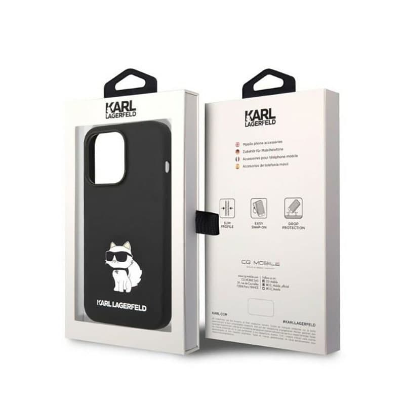Karl Lagerfeld Silicone NFT Choupette - Case for iPhone 14 Pro Max (Black) 8
