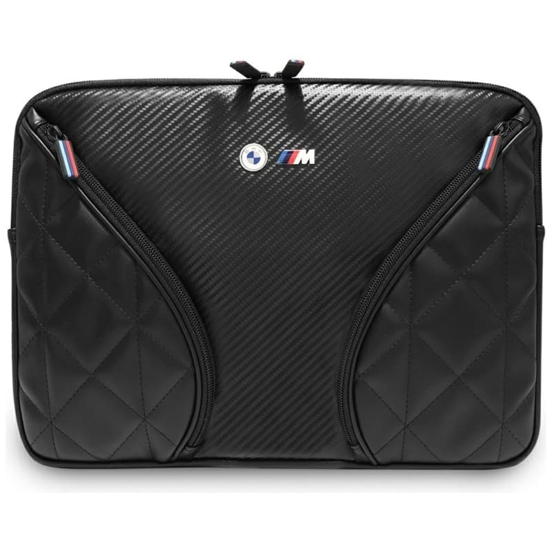 BMW Carbon Pockets & Metal Logo - 14" Notebook Case (Black)
