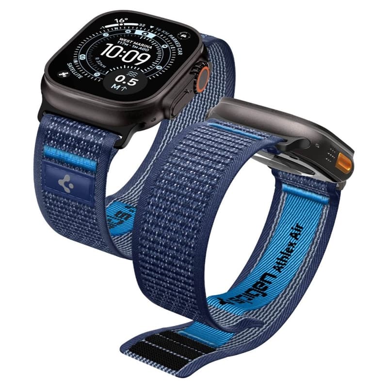 Spigen Athlex Air 2 - Apple Watch Strap 44/45/46/49 mm (Active Navy Blue)
