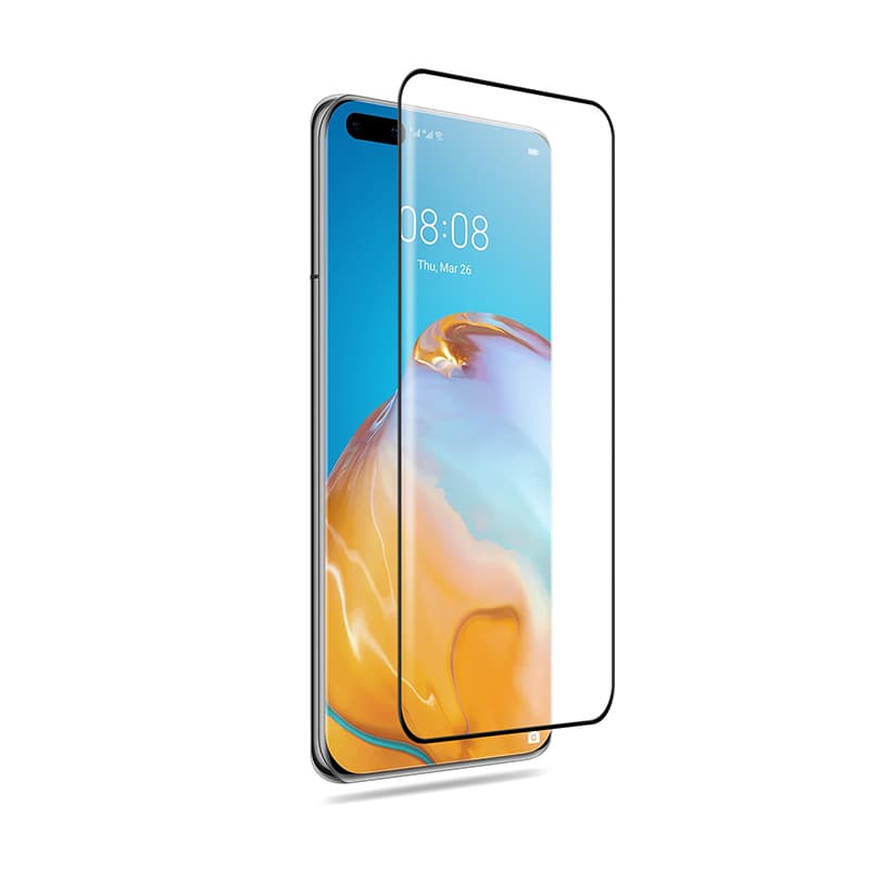 Crong 3D Armour Glass 9H Full Screen Tempered Glass Huawei P40 Pro + installation frame 8