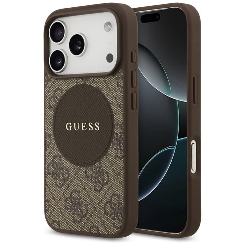 Guess 4G Circle Classic Logo MagSafe – Case iPhone 17 Pro (Brown) 1
