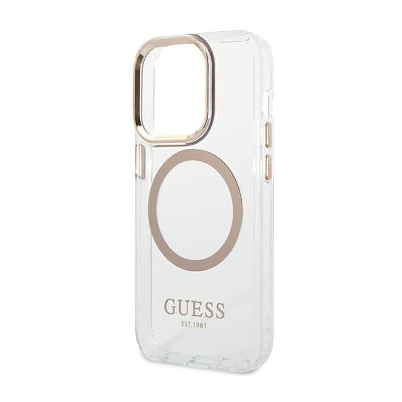 Guess Metal Outline MagSafe - Case for iPhone 14 Pro (Clear) 6