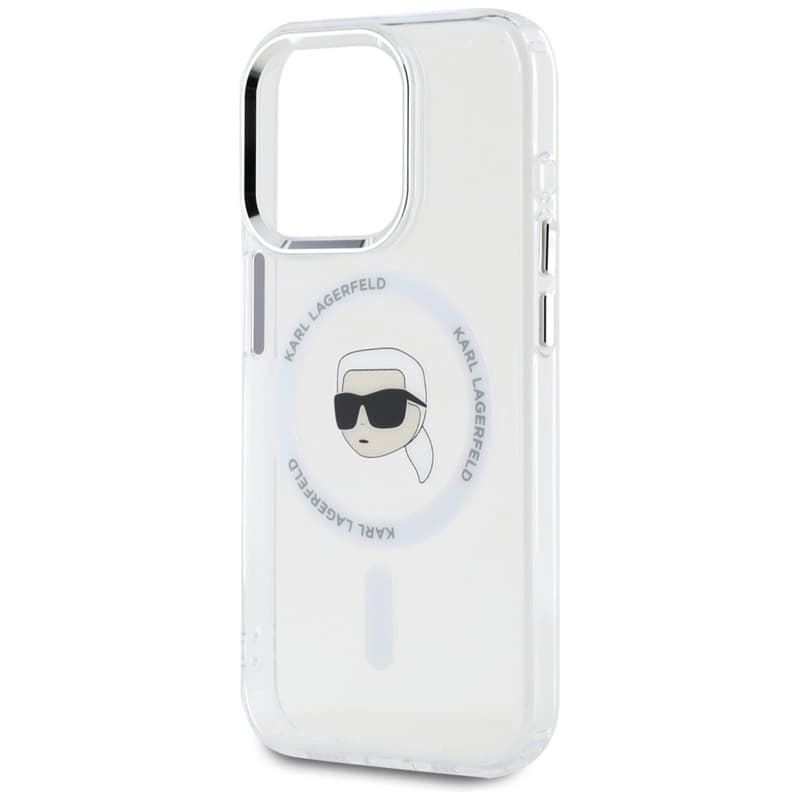 Karl Lagerfeld IML Metal Karl Head MagSafe - Case for iPhone 15 Pro Max (white) 6