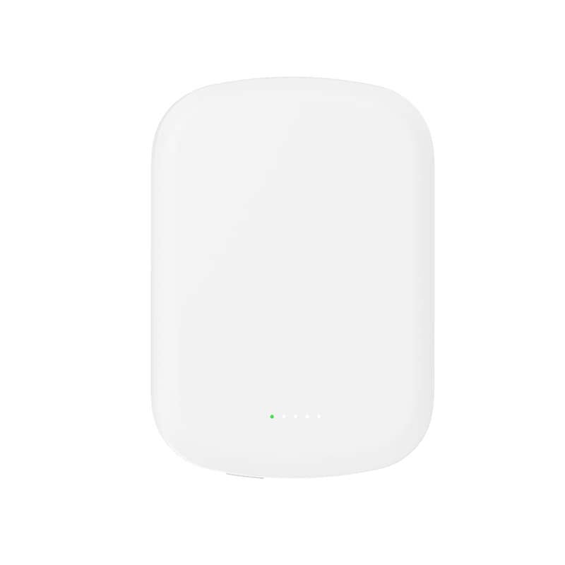 Crong MagSpot Power Bank - Ultra Slim Wireless Power Bank with MagSafe 5000mAh, USB-C 20W PD (White) 6