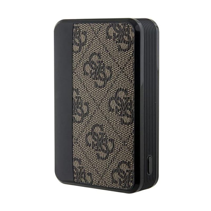 Guess 4G Leather Metal Logo - Power Bank 10000 mAh 18W (brown) 5