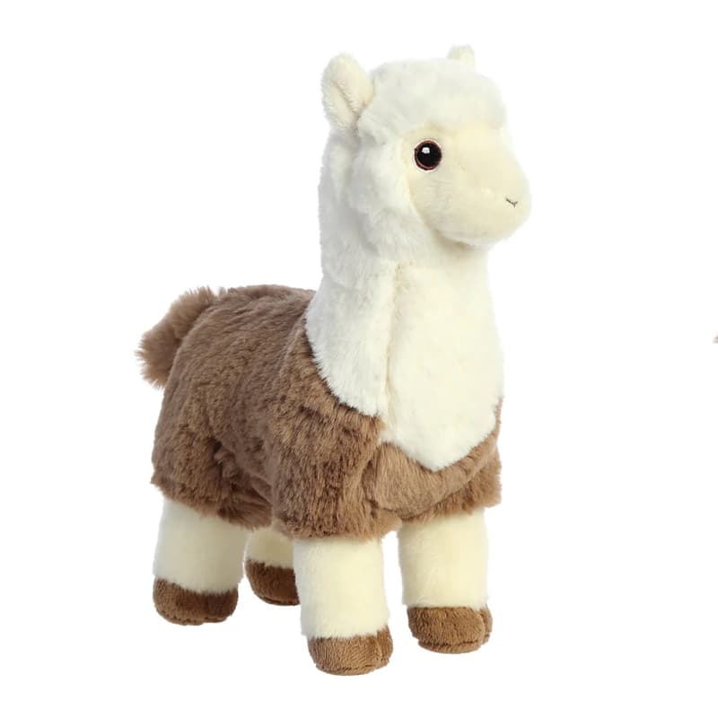 Eco Nation – Plush Toy / Cuddly White-Brown Alpaca 24 cm Eco-Friendly 3