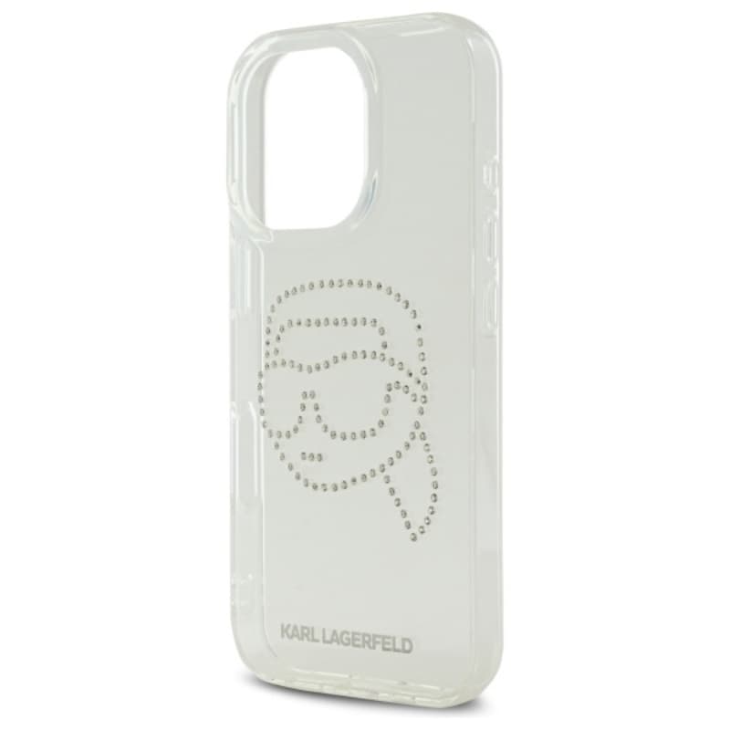 Karl Lagerfeld IML Rhinestones Karl Head - Case for iPhone 16 Pro (transparent) 6