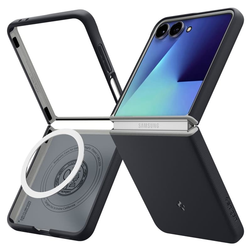 Spigen Nano Pop Mag MagSafe - Case for Samsung Galaxy Z Flip 7 (Black Sesame)