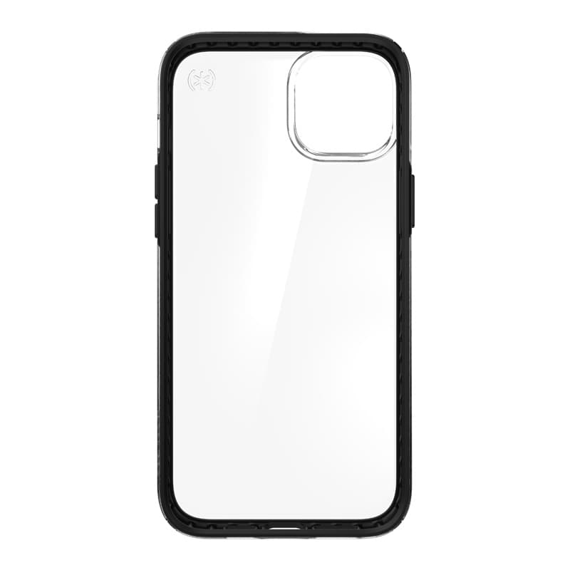 Speck Presidio Perfect-Clear with Impact Geometry - iPhone 15 Plus / 14 Plus Case with MICROBAN Coating (Clear / Black) 8