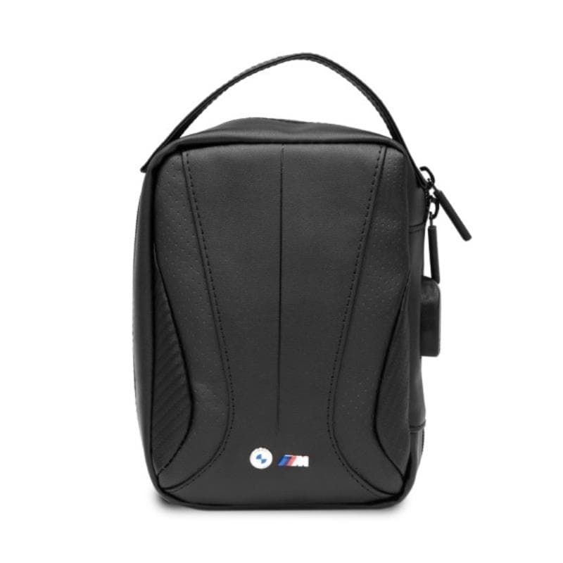 BMW Carbon&Perforated - Bag / organizer with external USB port (Black) 2