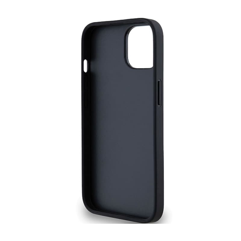 DKNY Leather Mono Stripe & Metal Logo - Case for iPhone 15 Plus / 14 Plus (black) 7