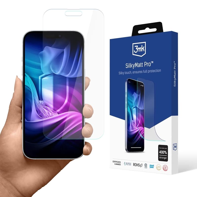 3mk Silky Matt Pro - Matte Protective Film for iPhone 17
