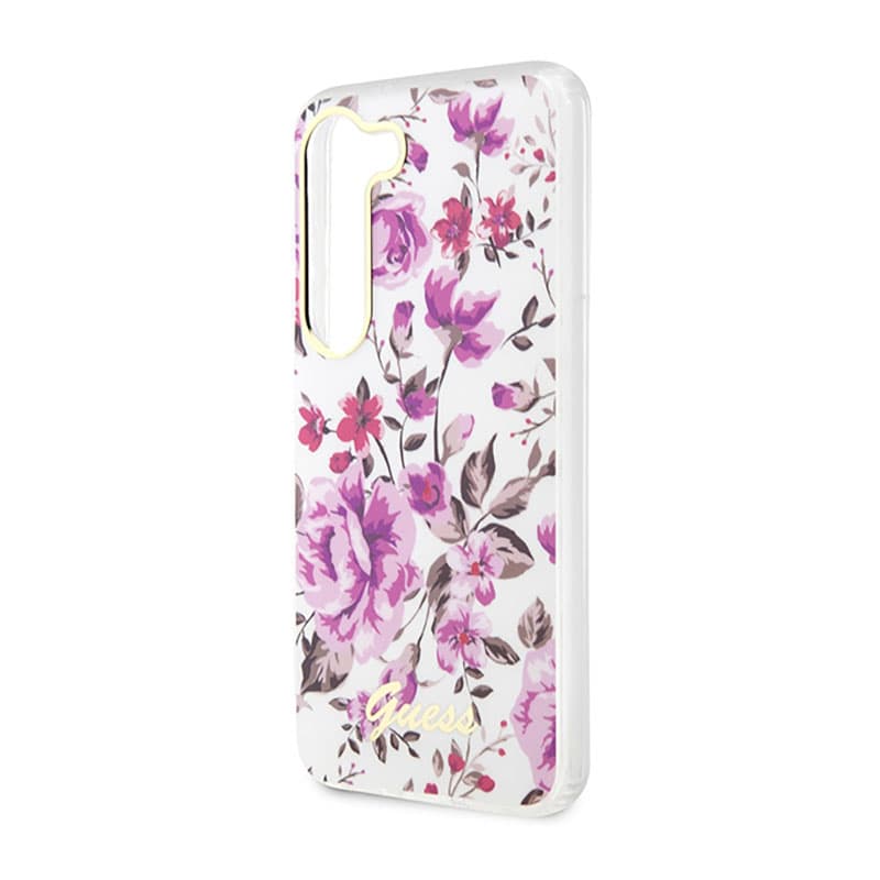 Guess Flower Collection - Case for Samsung Galaxy S23 (White) 6