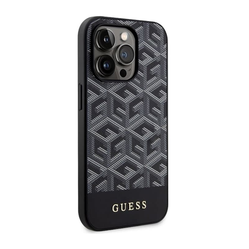 Guess GCube Stripes MagSafe - Case for iPhone 14 Pro (Black) 4