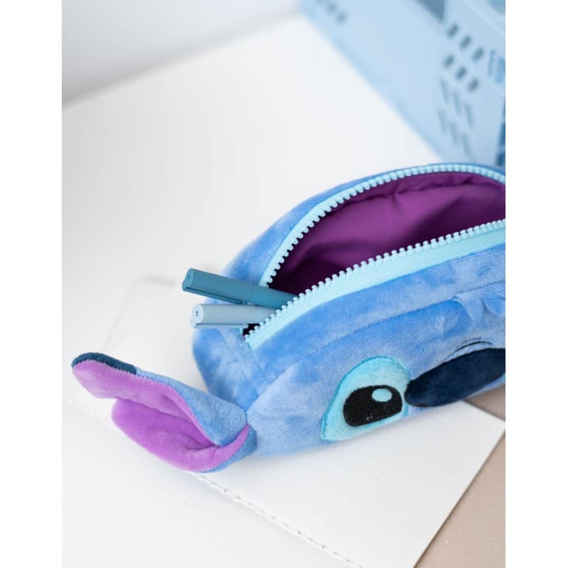 Disney Stitch - Plush Pencil Case for Supplies 6