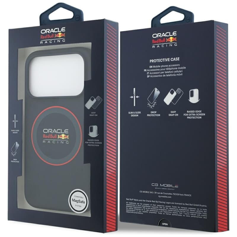 Red Bull Silicone Red Ring MagSafe - iPhone 17 Pro Case (Navy Blue) 8