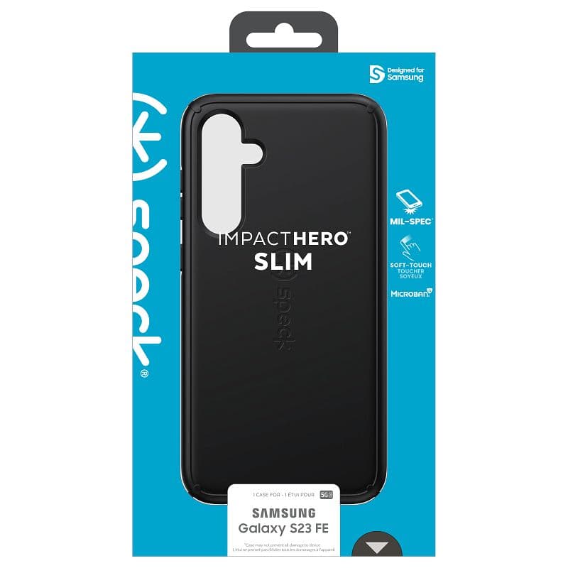 Speck ImpactHero Slim - Samsung Galaxy S23 FE Case (Black) 7
