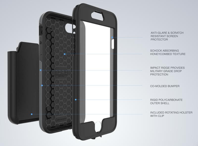 Incipio Performance Series Max iPhone 7 case (white/blue) 4
