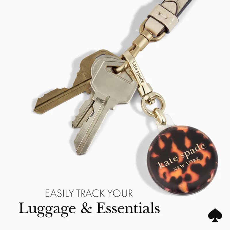Kate Spade New York Keychain Holder - Protective pendant case for Apple AirTag 1 / 2 (Tortoiseshell) 8