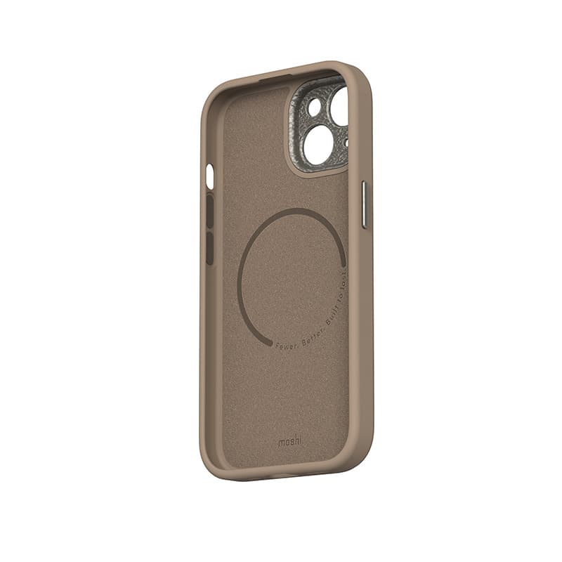 Moshi Napa MagSafe - Leather case for iPhone 15 (Woodsmoke Brown) 3