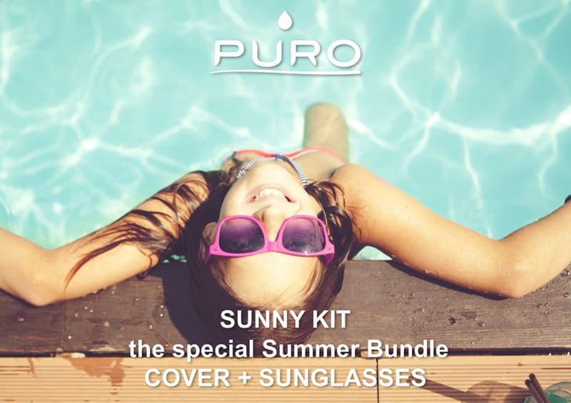 PURO Sunny Kit - Case set for iPhone SE (2022/2020) / 8/7 + foldable sunglasses (blue) 5