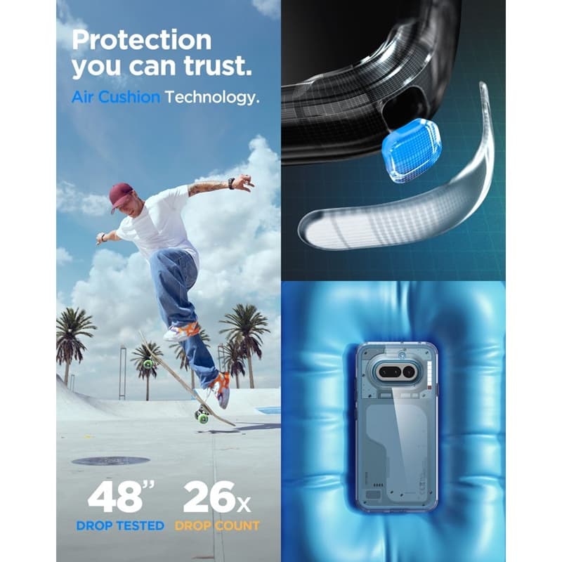 Spigen Ultra Hybrid - Case for Nothing Phone 4a (Crystal Clear) 6