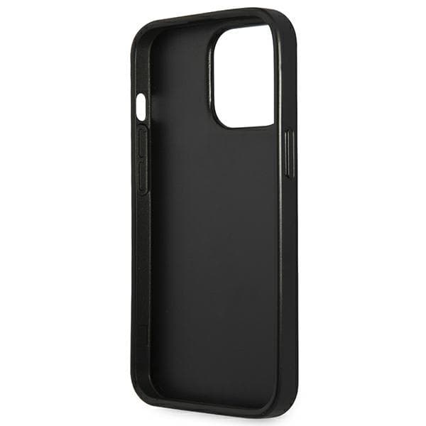 Guess Saffiano Triangle Logo Case - Cover for iPhone 13 Pro Max (Silver) 7