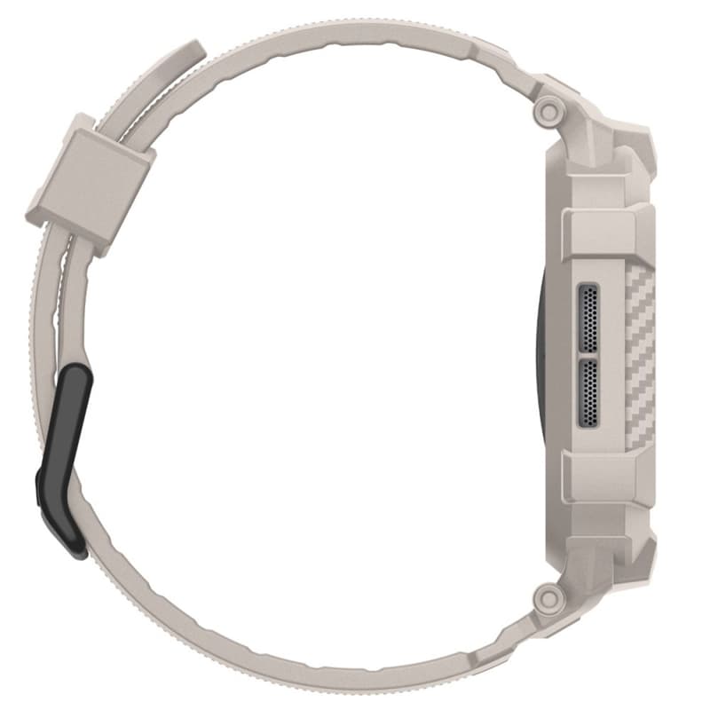 Spigen Rugged Armor Pro V2 – Strap with Case for Apple Watch 10/11 42mm (Dune Beige) 4
