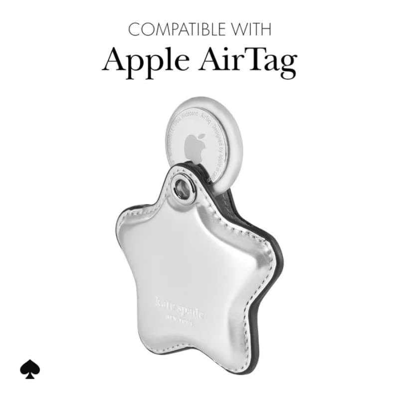 Kate Spade New York Charm Keychain - Protective Case Keychain for Apple AirTag 1 / 2 (Star) 7