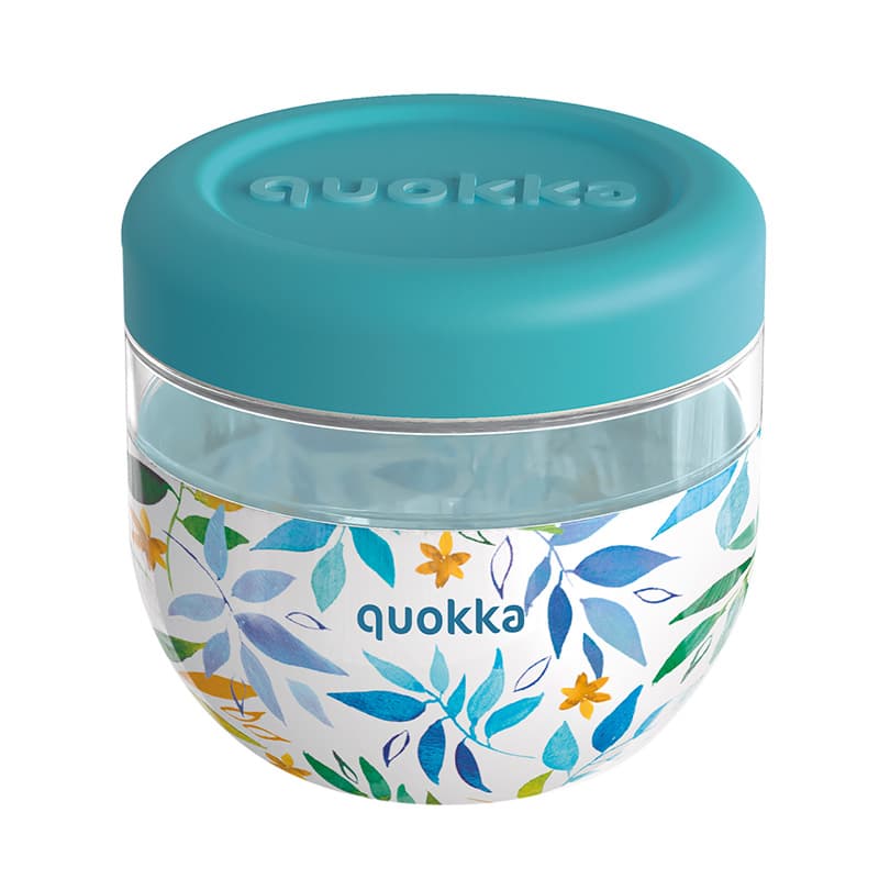 Quokka Bubble Food Jar - Food Container / Lunchbox 770 ml (Watercolor Leaves) 1