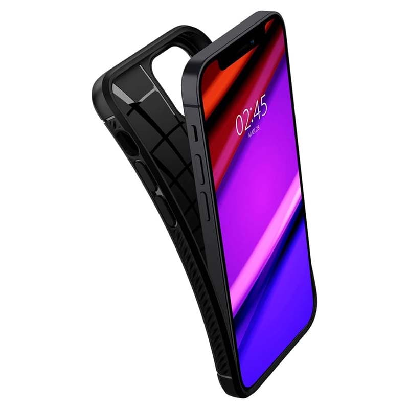 Spigen Rugged Armor - Case for iPhone 12 / iPhone 12 Pro Case (Black) 2
