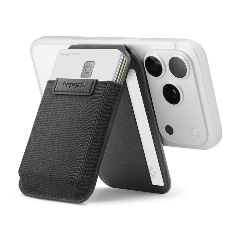 Spigen Slim Fold S314-4 MagSafe - Magnetic Wallet with Stand Function (Black) 2