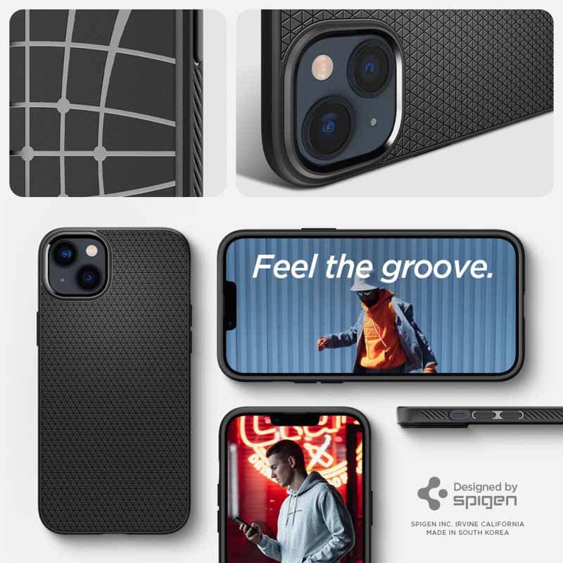 Spigen Liquid Air - Case for iPhone 14 (Black) 6