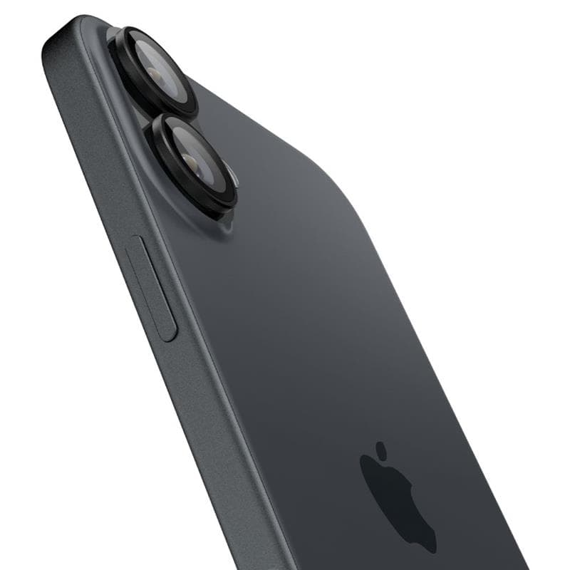 Spigen Optik Pro GLAS.TR EZ Fit Camera Protector 2-Pack - Lens Protector for iPhone 17 / 16 / 16 Plus (2 pcs) (Black) 4