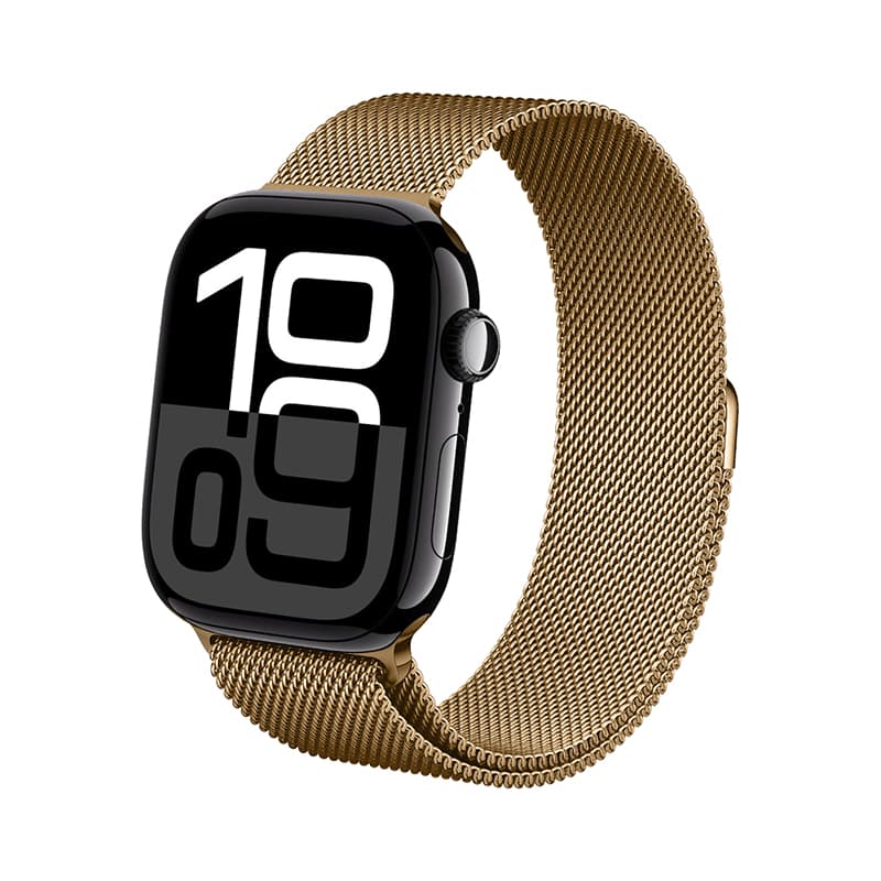 Crong Milano Steel - Stainless Steel Strap for Apple Watch 44/45/46/49 mm (Rose Gold) 4