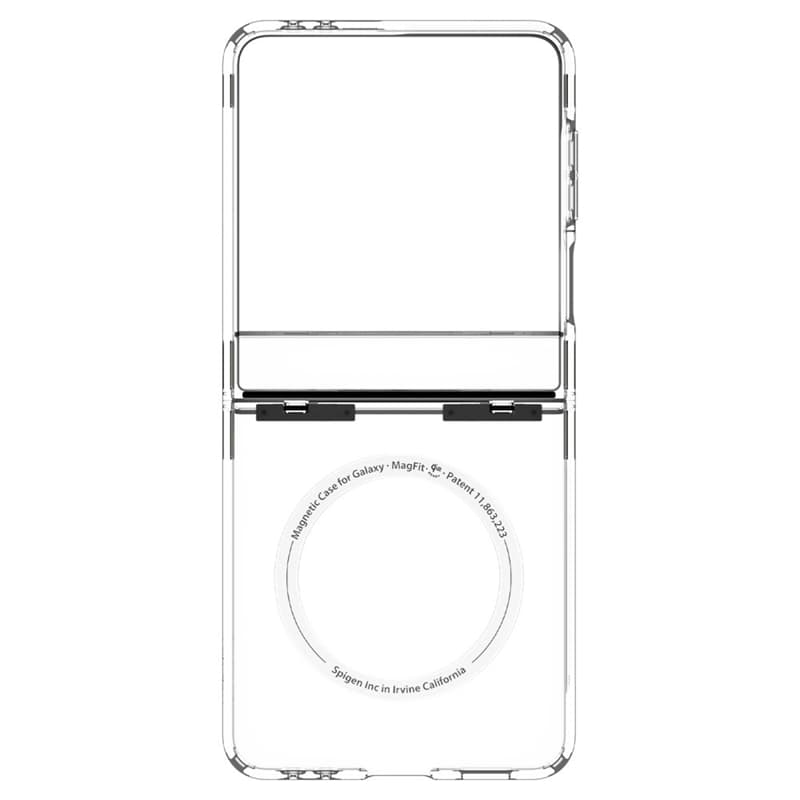 Spigen Ultra Hybrid Pro Mag MagSafe - Case for Samsung Galaxy Z Flip 7 (Clear/White) 8