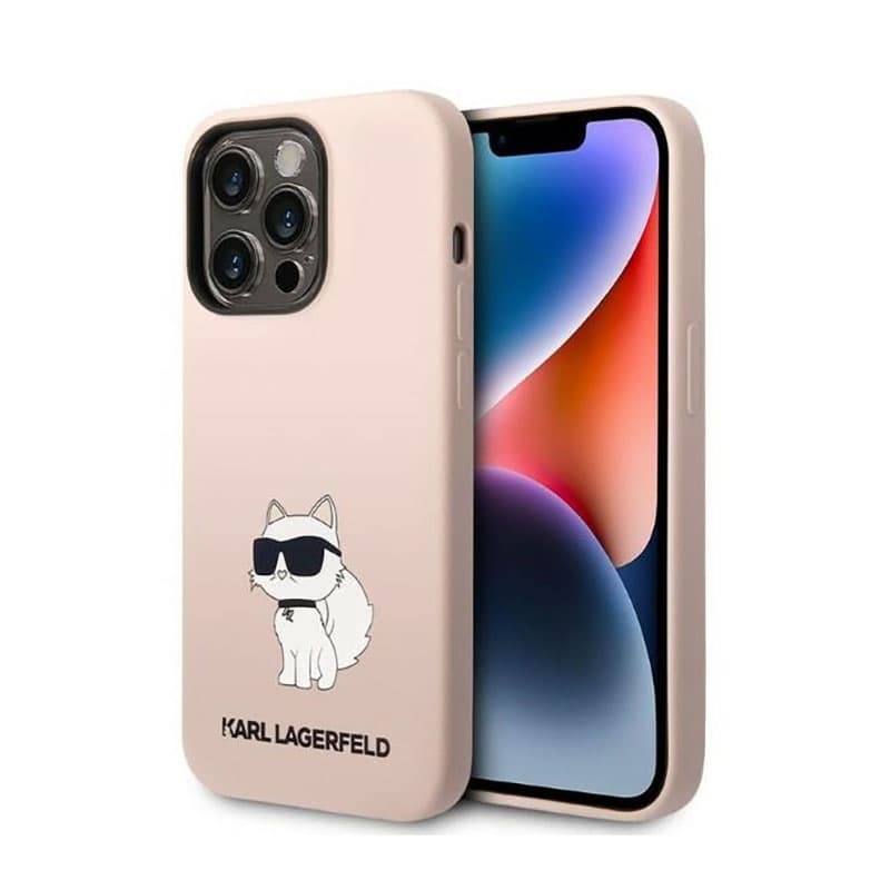 Karl Lagerfeld Silicone NFT Choupette - Case for iPhone 14 Pro Max (Pink) 1