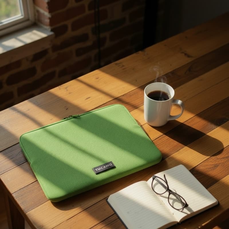 Tucano Colore2 - MacBook Air 13” Case (M5/M4/M3/M2/M1/2026-2018) / Pro 13" / Laptop 12” (Green) 8