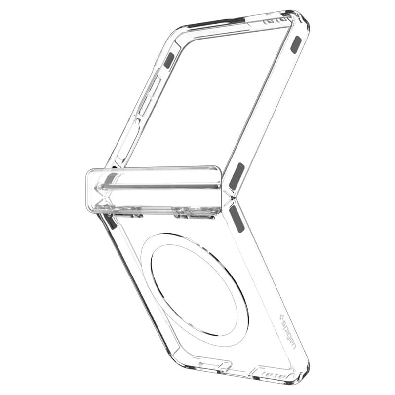 Spigen Ultra Hybrid Pro Mag MagSafe - Case for Samsung Galaxy Z Flip 7 (Clear/White) 4